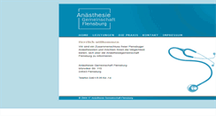 Desktop Screenshot of anaesthesie-flensburg.de